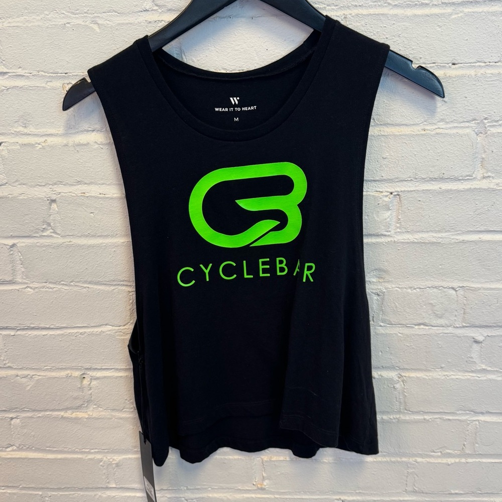 Wear It To Heart Bonnie Muscle Crop Tank - Glow In the dark Cyclebar